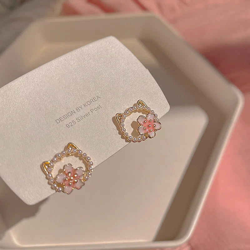 Sakura Whisker Studs