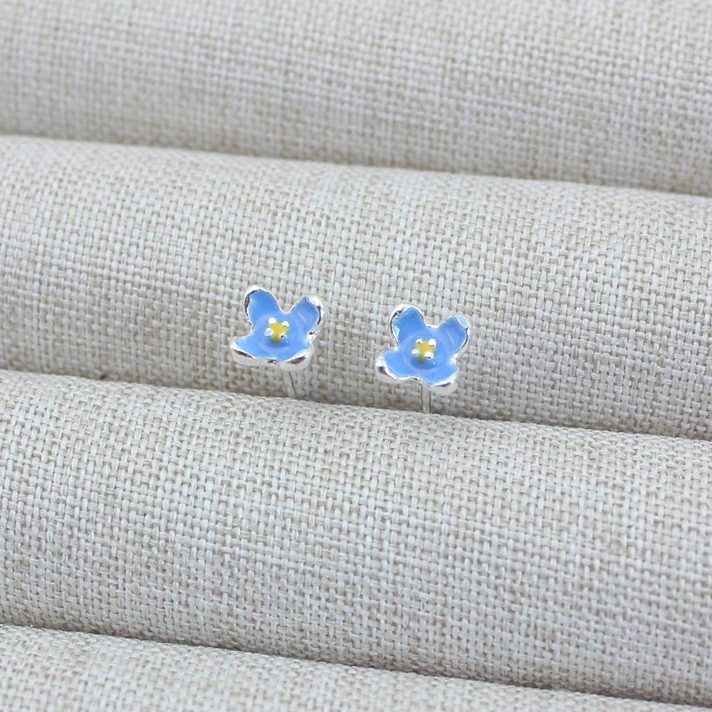 Indigo Petal Studs