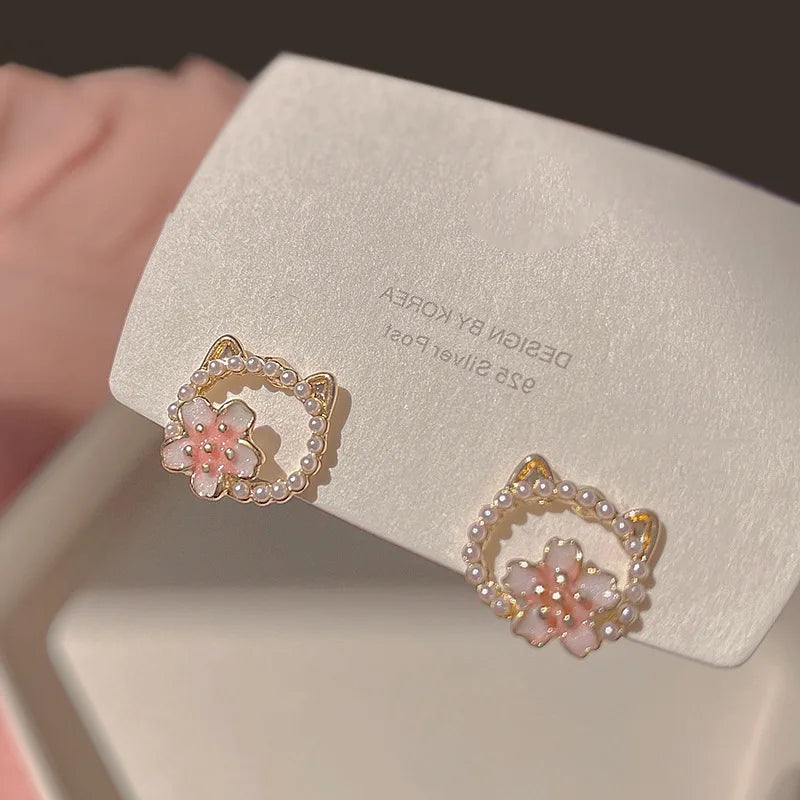 Sakura Whisker Studs