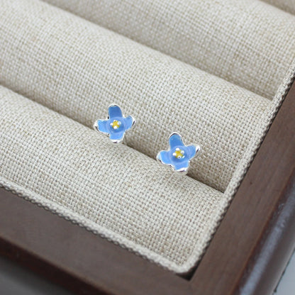 Indigo Petal Studs