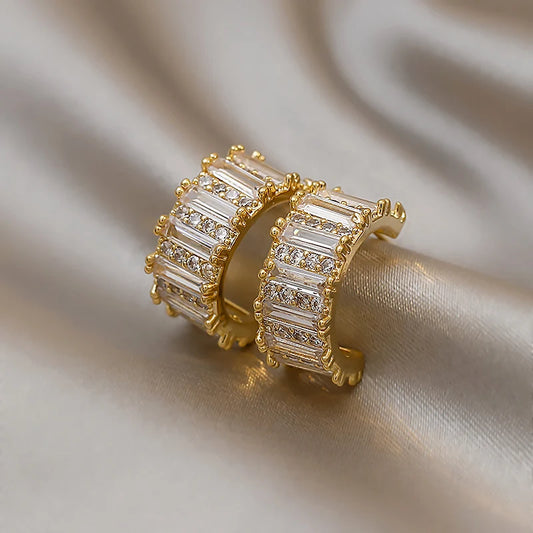 Zircon Radiance Hoops
