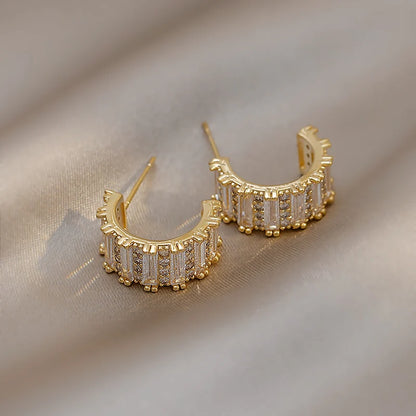 Zircon Radiance Hoops