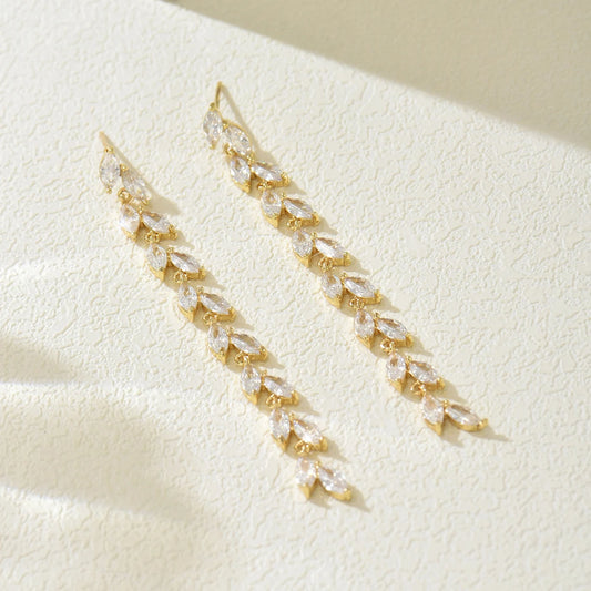 Dewdrop Vine Tassel Earrings