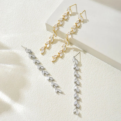 Dewdrop Vine Tassel Earrings