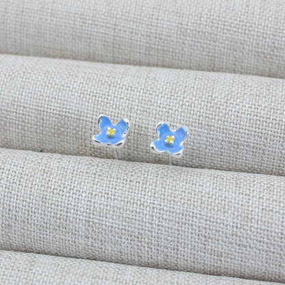 Indigo Petal Studs