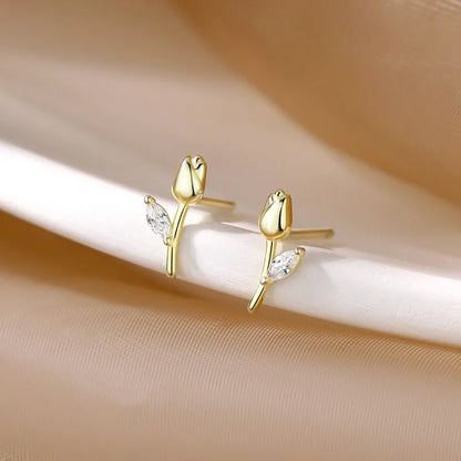 Botanical Rose Studs