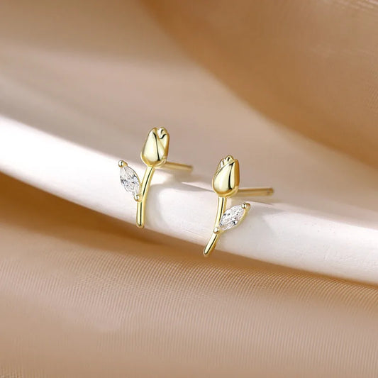 Botanical Rose Studs