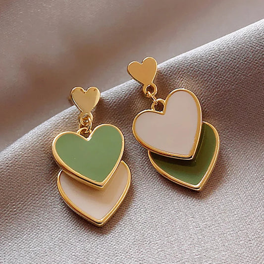 Pistachio Peach Heart Duos