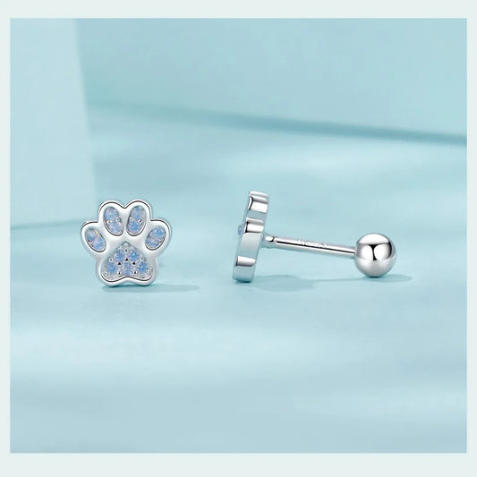 Heartfelt Paw Studs
