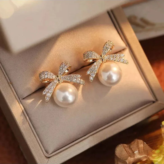 Ribboned Pearl Drops
